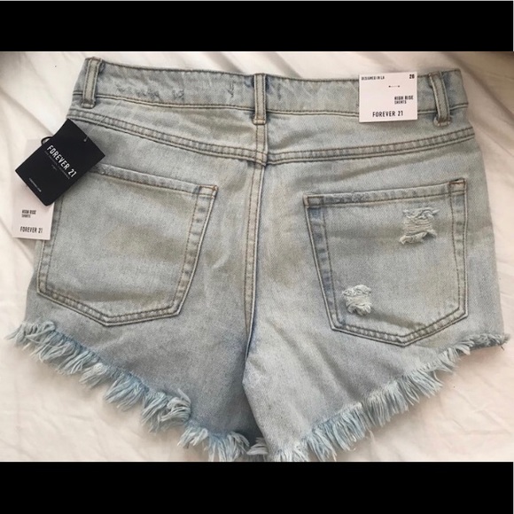 Frayed Denim Shorts - Picture 2 of 2